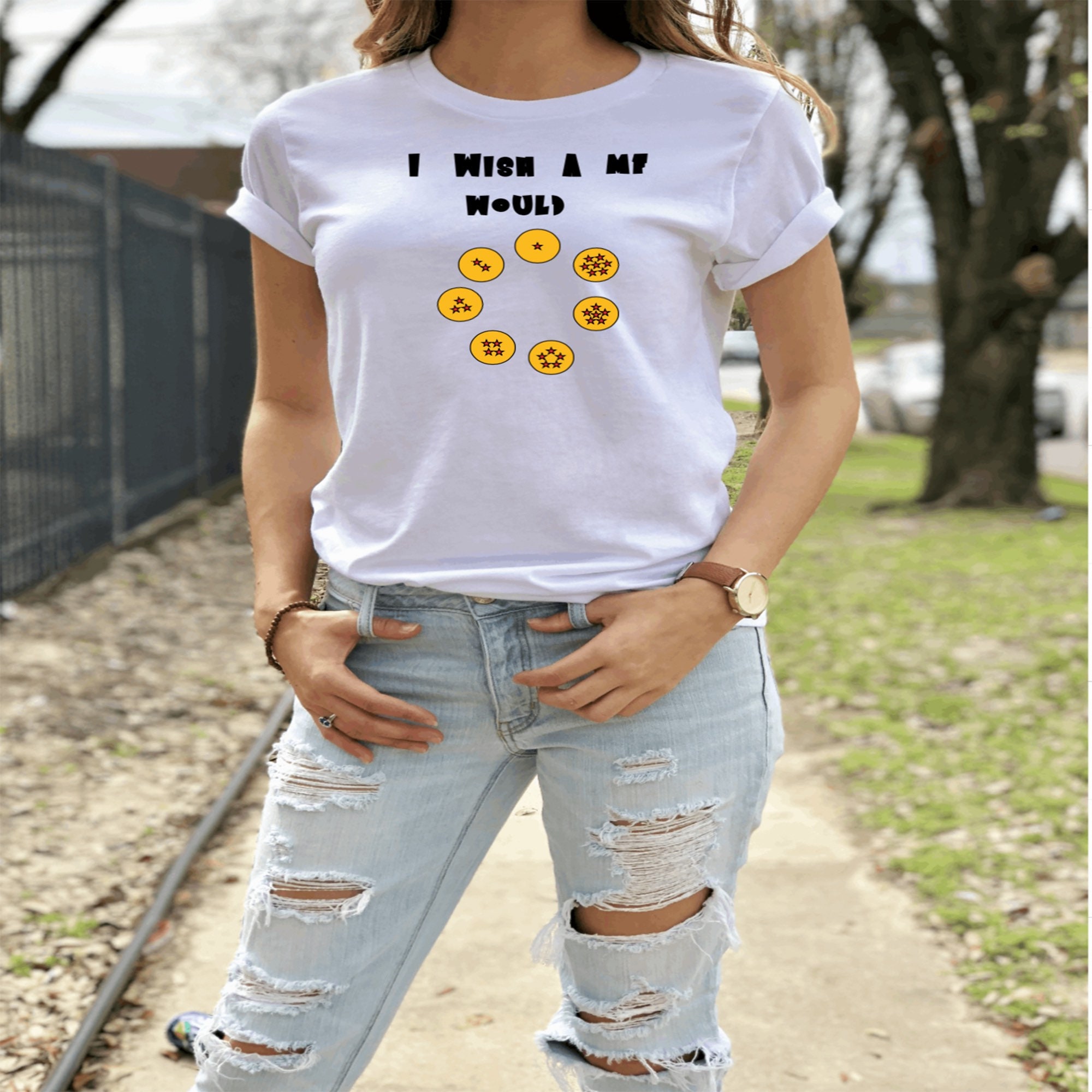 I Wish A MF Would Shirt Dragon Ball Z 