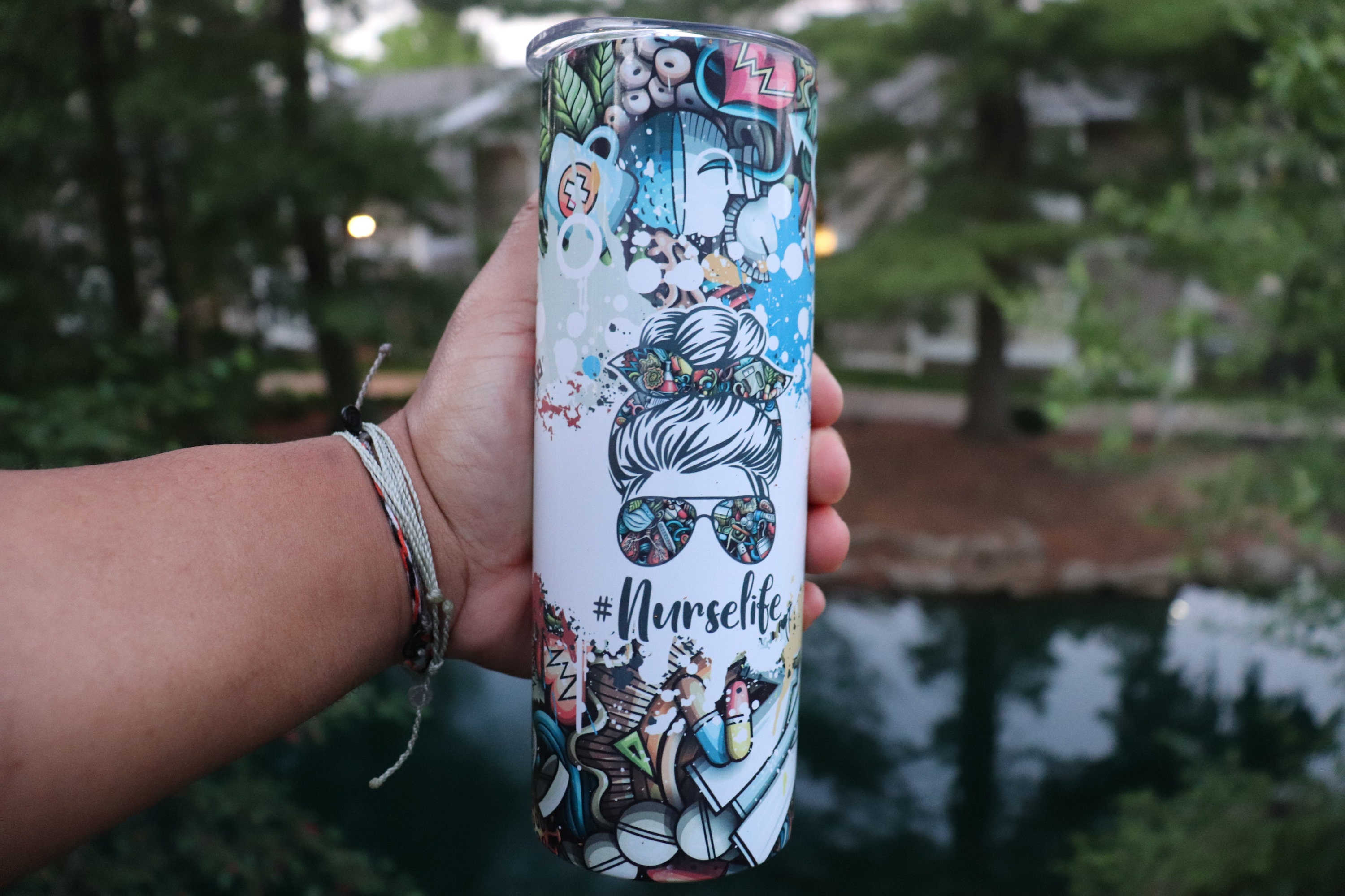 Nurse Tumbler nurse Life Nurse Life Tumbler 20oz Skinny Etsy