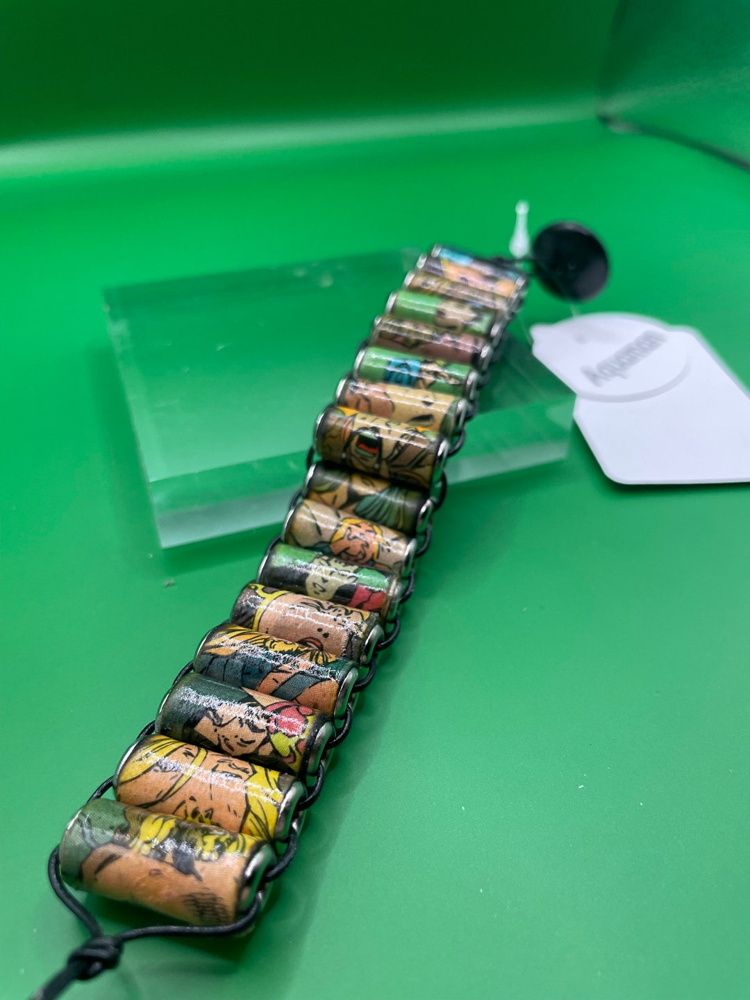 Aquaman Comic Book Ladder Bracelet Paper Bead Jewelry Comic Book Gift