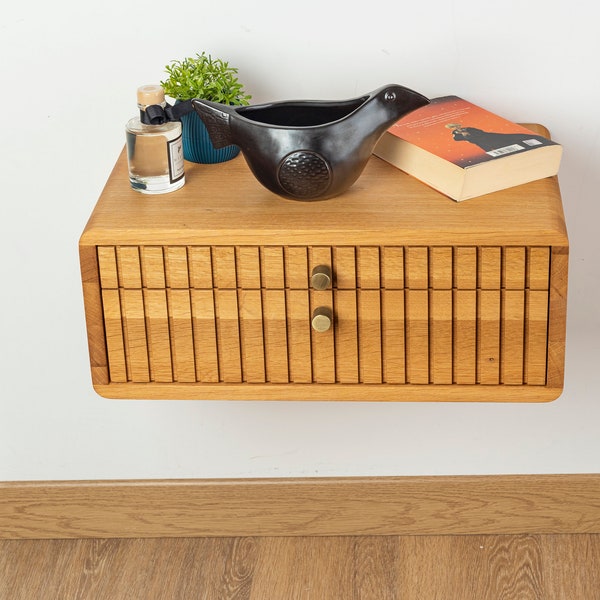 Floating Nightstand With Light Etsy