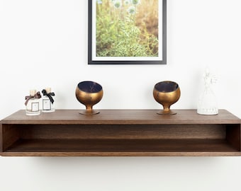 Floating Console Table, Entryway table,No customs duty for the USA, EU and UK,  Hallway Wooden Table, Floating Console Table