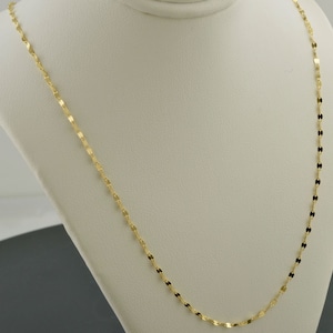 10K Yellow Gold | POLISHED MARINE LINK Necklace | 16-24" Inch | 1.9MM | Genuine Italian Gold | Free Domestic Shipping  | Gift Box Included