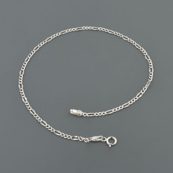 Les Trésors De Lily [Q8243] - Cadena de tobillera 'Figaro' de oro - 23