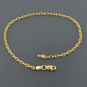 14K YELLOW GOLD BRACELET | 2.3MM Wide | Diamond Cut Square Link 7.5 inch Bracelet | Free Domestic Shipping 1Day | Gift Box Included