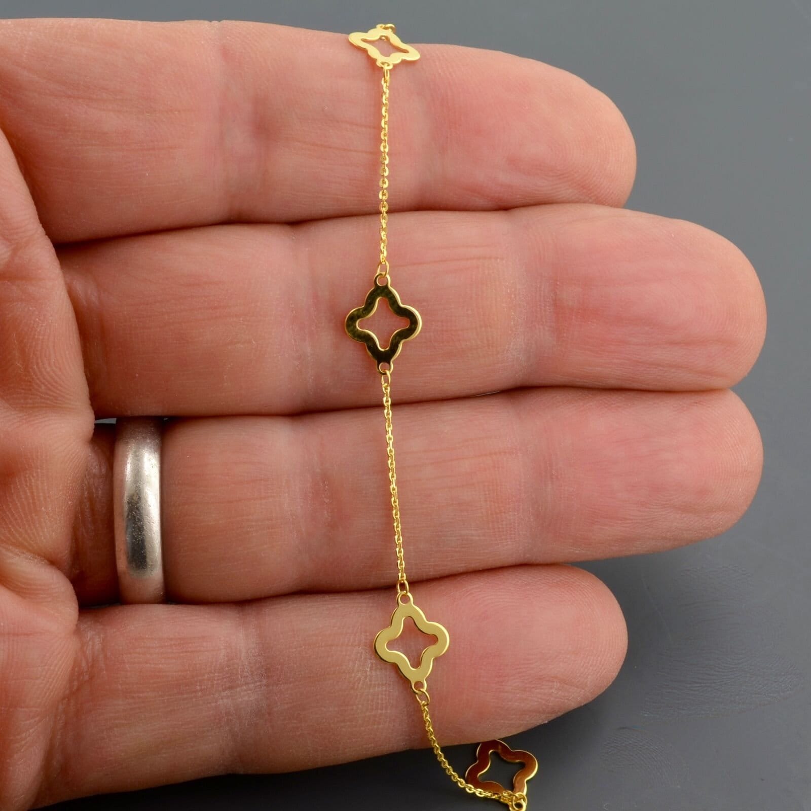 10K YELLOW GOLD BRACELET | 2MM Wide | Flat Cable Link 7.5