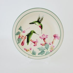 Lenox Summer Greetings Salad Plate Ruby Throated Hummingbird
