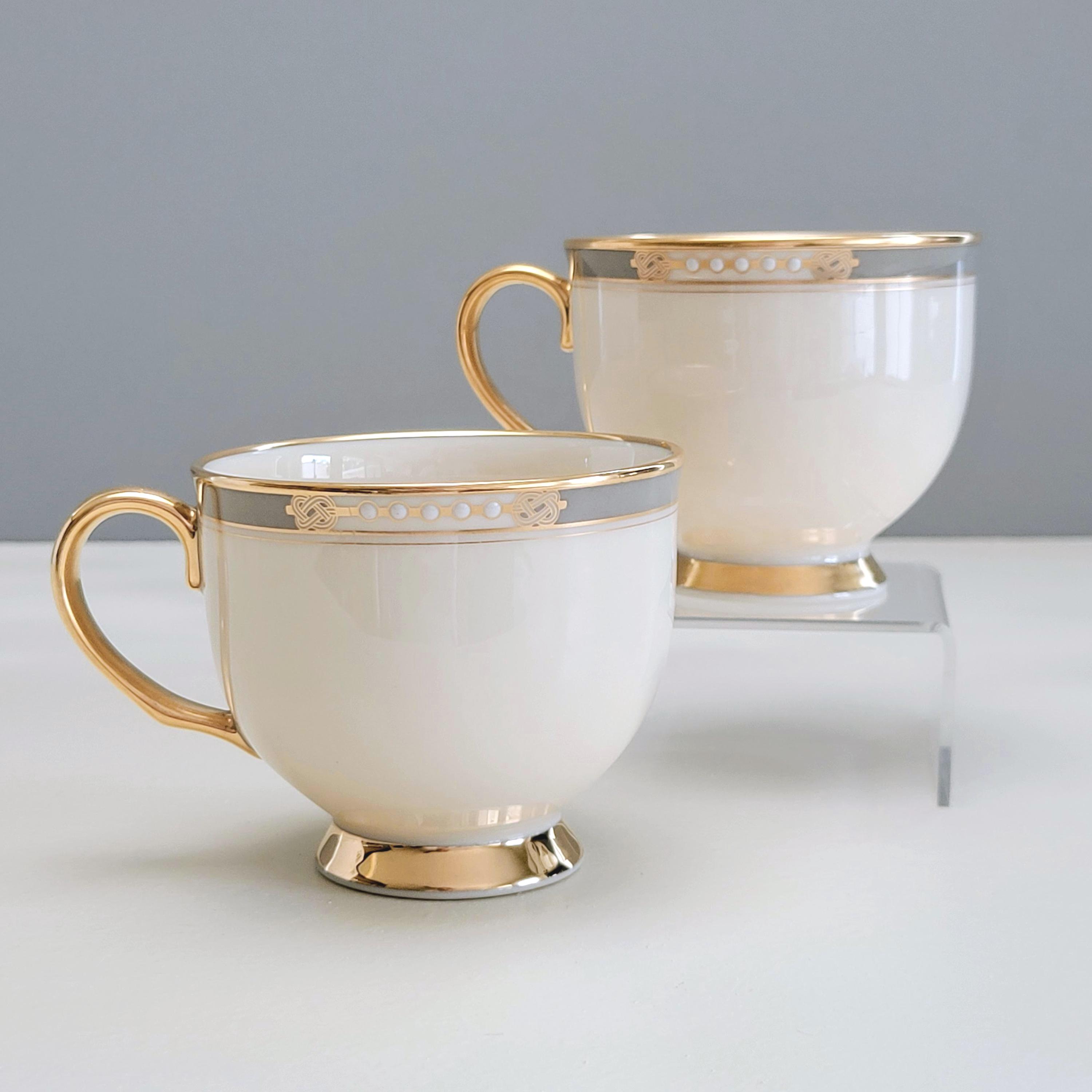 Vintage Lenox Mckinley Teacup Set of 2, Presidential Collection