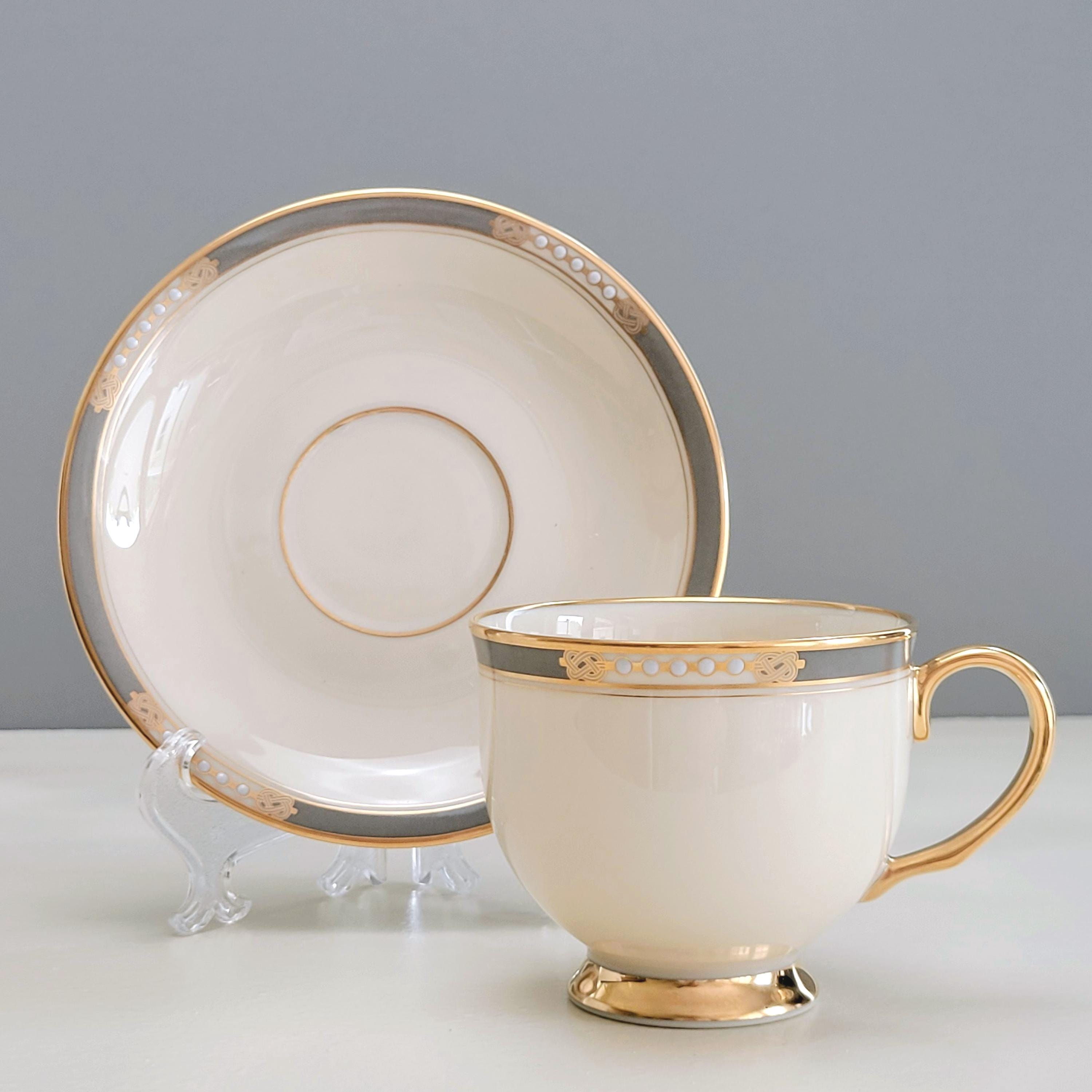 Vintage Lenox Mckinley Teacup & Saucer Set, Presidential Vintage Lenox Mckinley Teacup & Saucer Set, Presidential