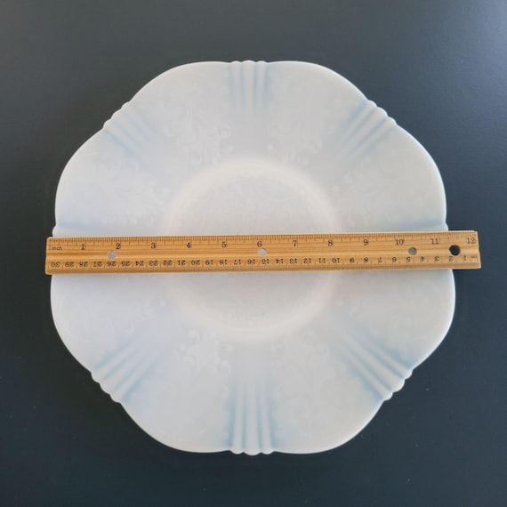305シャーベットボウル モナックス ペタル MacBeth-Evans Vintage Macbeth-evans White Opalescent Depression Glass Chop Plate