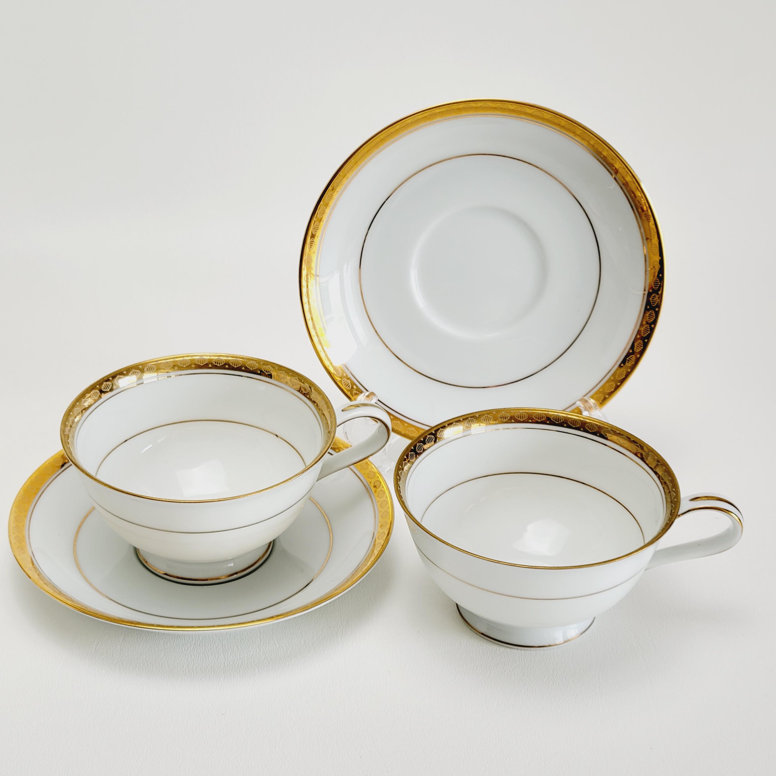 Vintage Japanese Porcelain Noritake Richmond Dishes, Smooth White