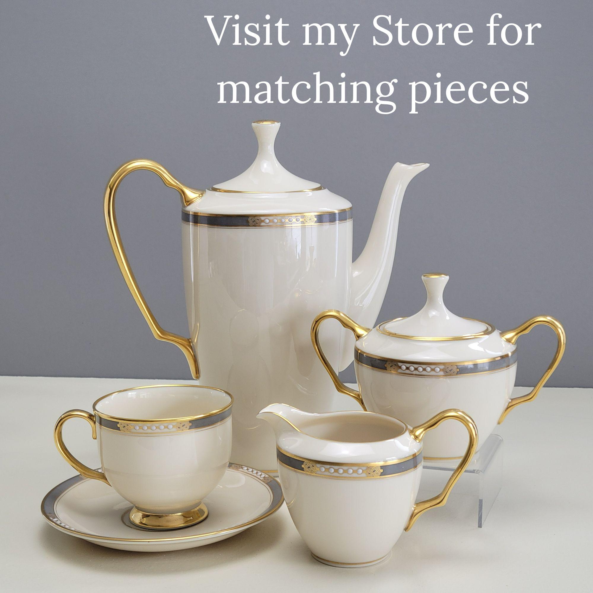 Vintage Lenox Mckinley Teacup & Saucer Set, Presidential