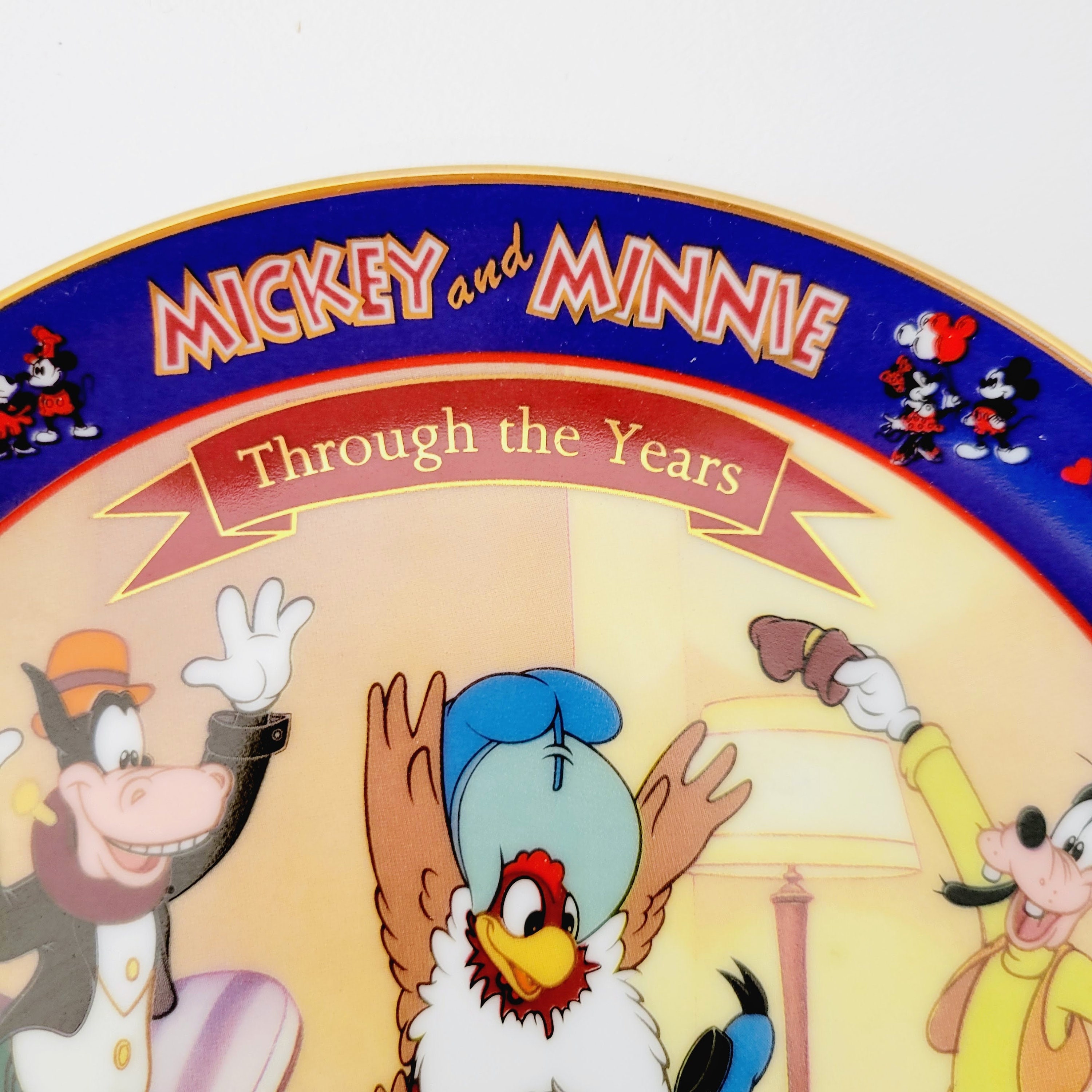 Vintage Disney Mickey's Birthday Party 1942 Plate, Through the