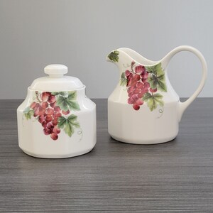 Royal Doulton Vintage Grape Dinnerware, Purple Grapes, Peaches & Apples ...