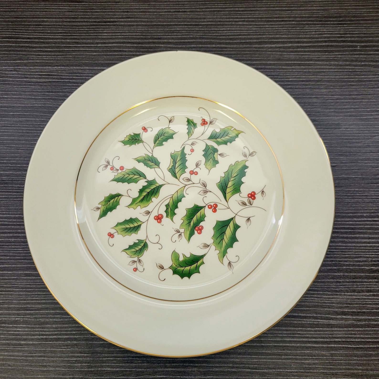 Vintage Holly Holiday Dishes by Royal Limited Made in Japan Etsy