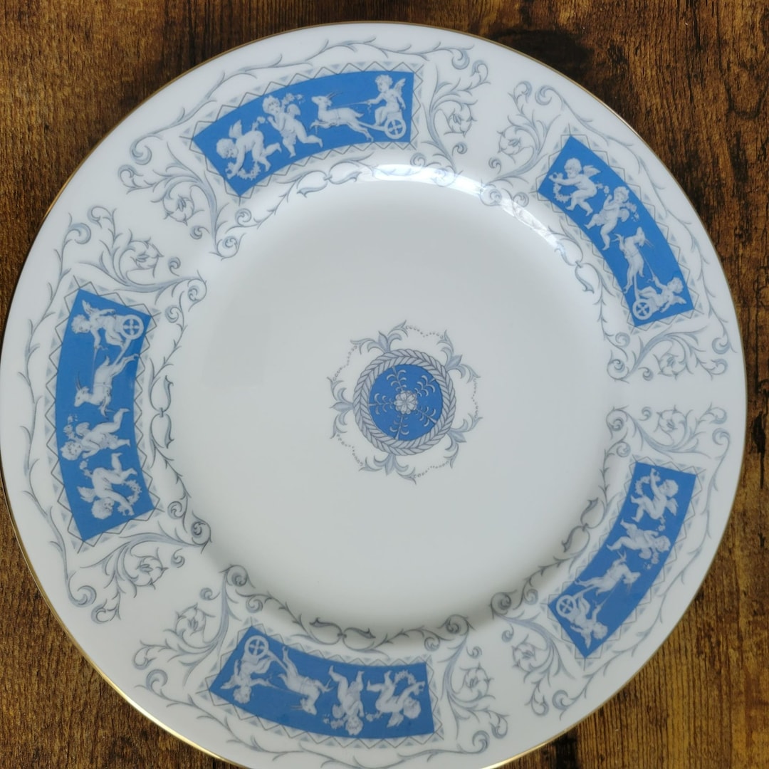 Coalport Revelry 10.75 Dinner Plate, Made in England, Bone China, White