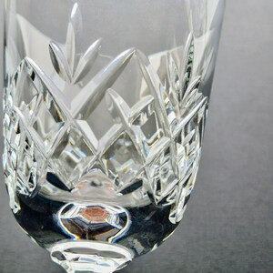 Vintage Schott-Zwiesel "Classic Clear" Crystal Wine Glass Set of 2, Cut Criss Cross & Fan, 6fl. oz., Germany c.1983-93 Bild 4