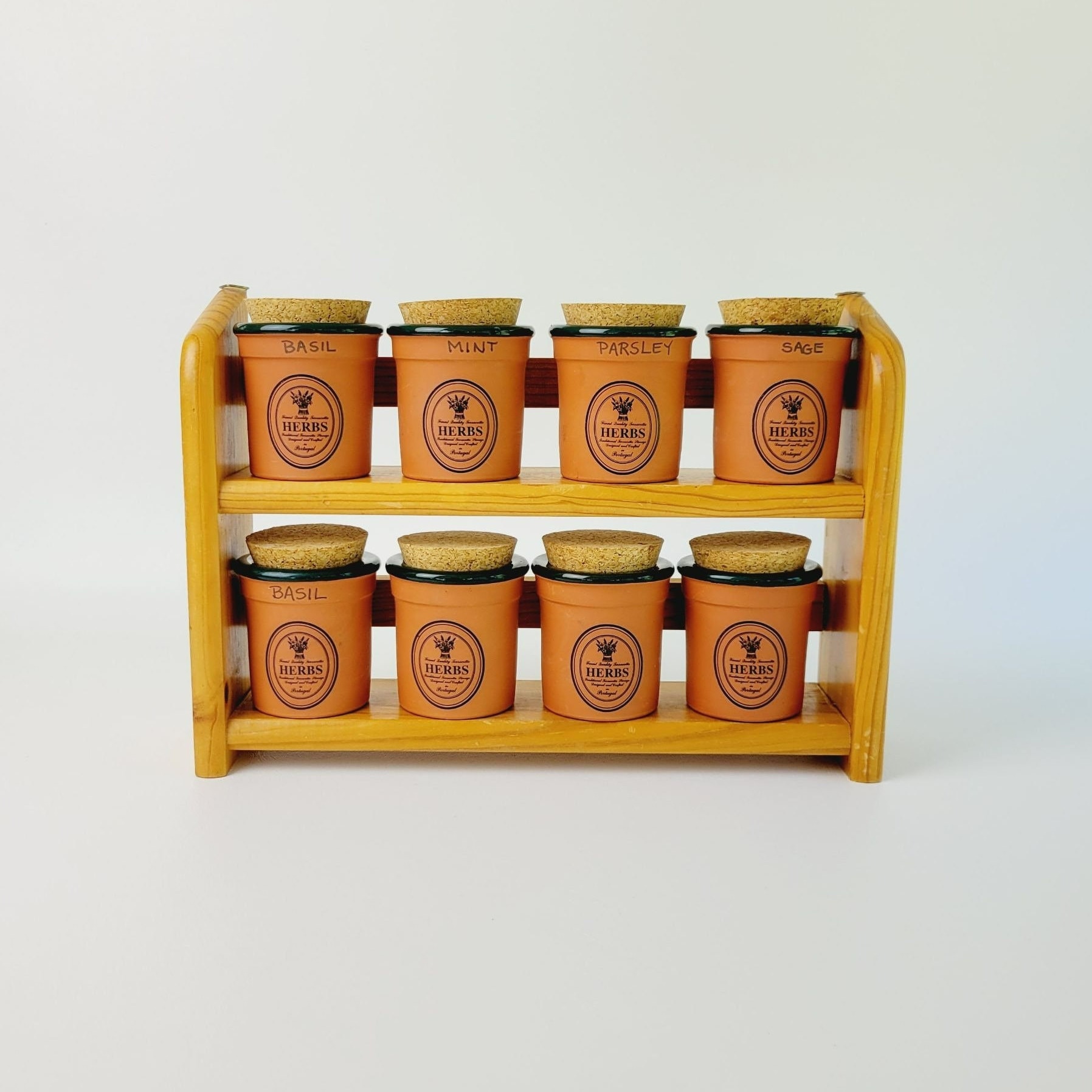 Kitchen Storage Mrs Hinch Spice Jars Terracotta Porcelain Herb