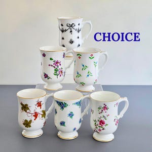 English Bone China Coffee Mugs - Etsy