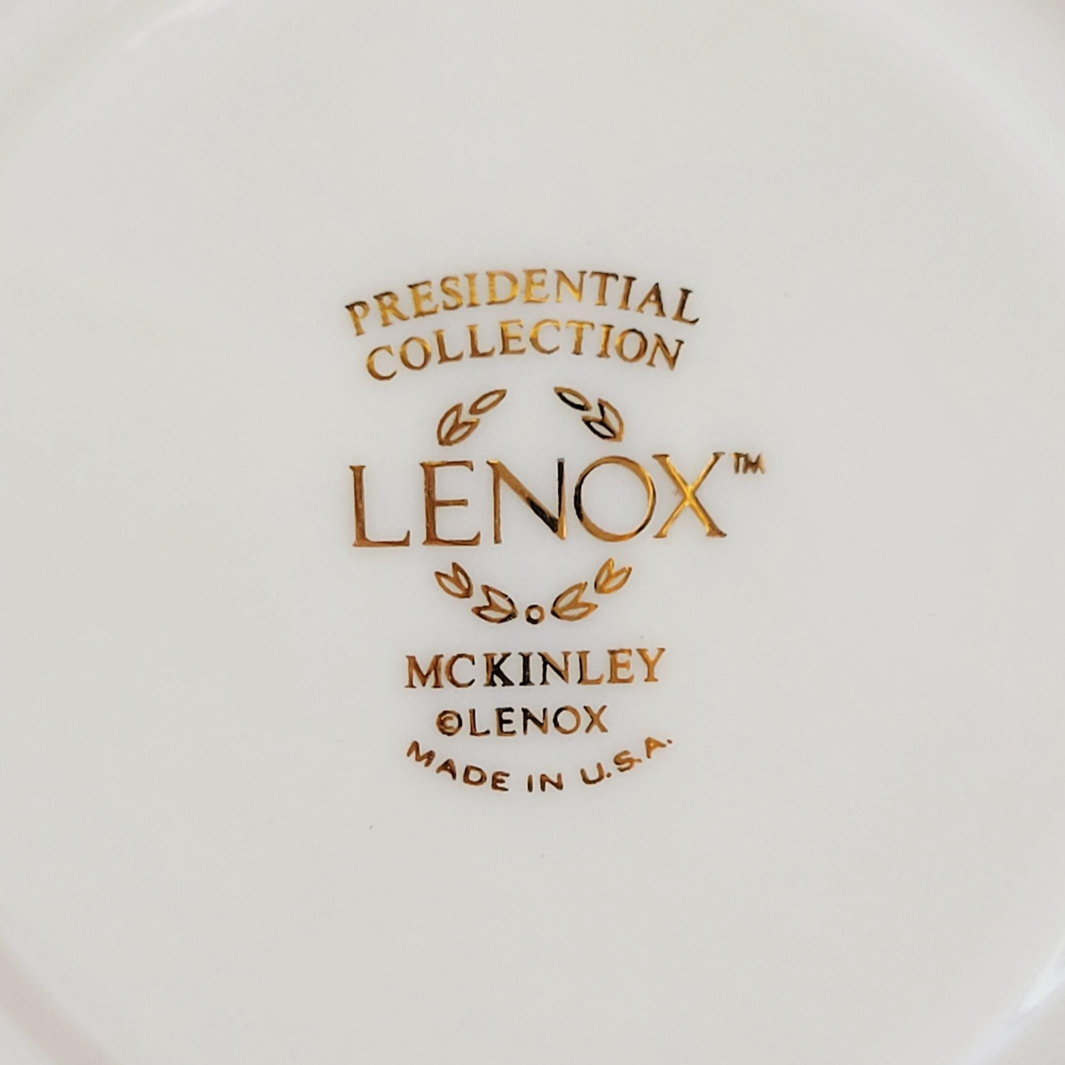 Vintage Lenox Mckinley Teacup Set of 2, Presidential Collection