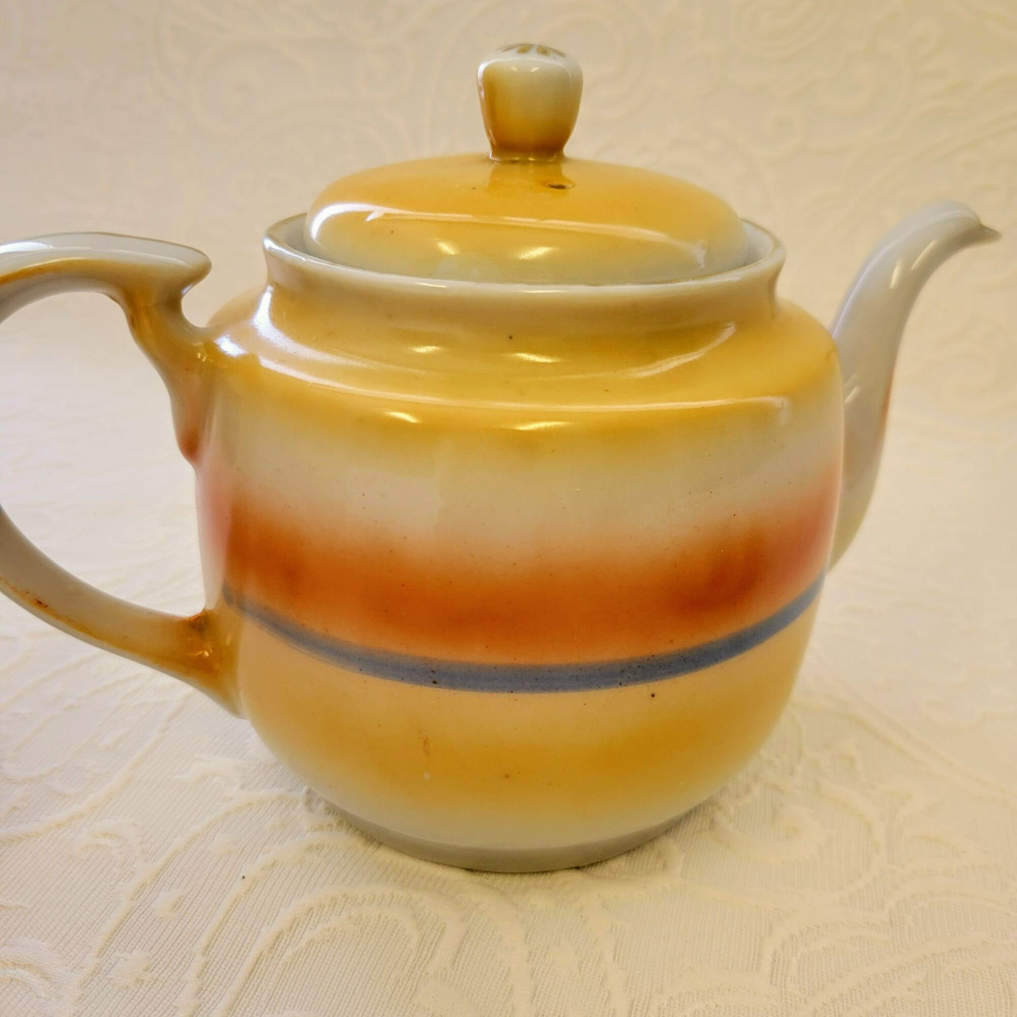 Vintage Hand Painted Japanese Teapot 2 Teacup & Saucers Etsy