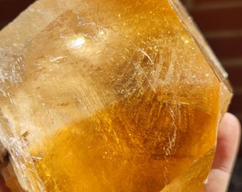Perfect Honey Calcite Crystal
