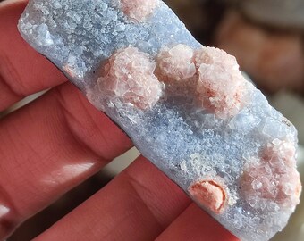 Red fluorite in matrix