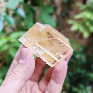 Perfect honey calcite crystal