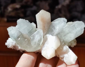 Apophyllite and stilbite cluster