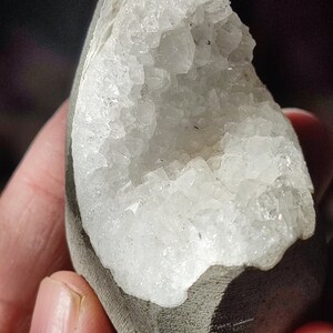 glowing quartz geode