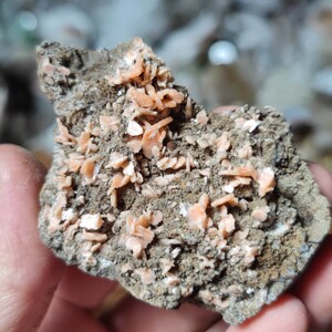 Stilbite crystals on matrix