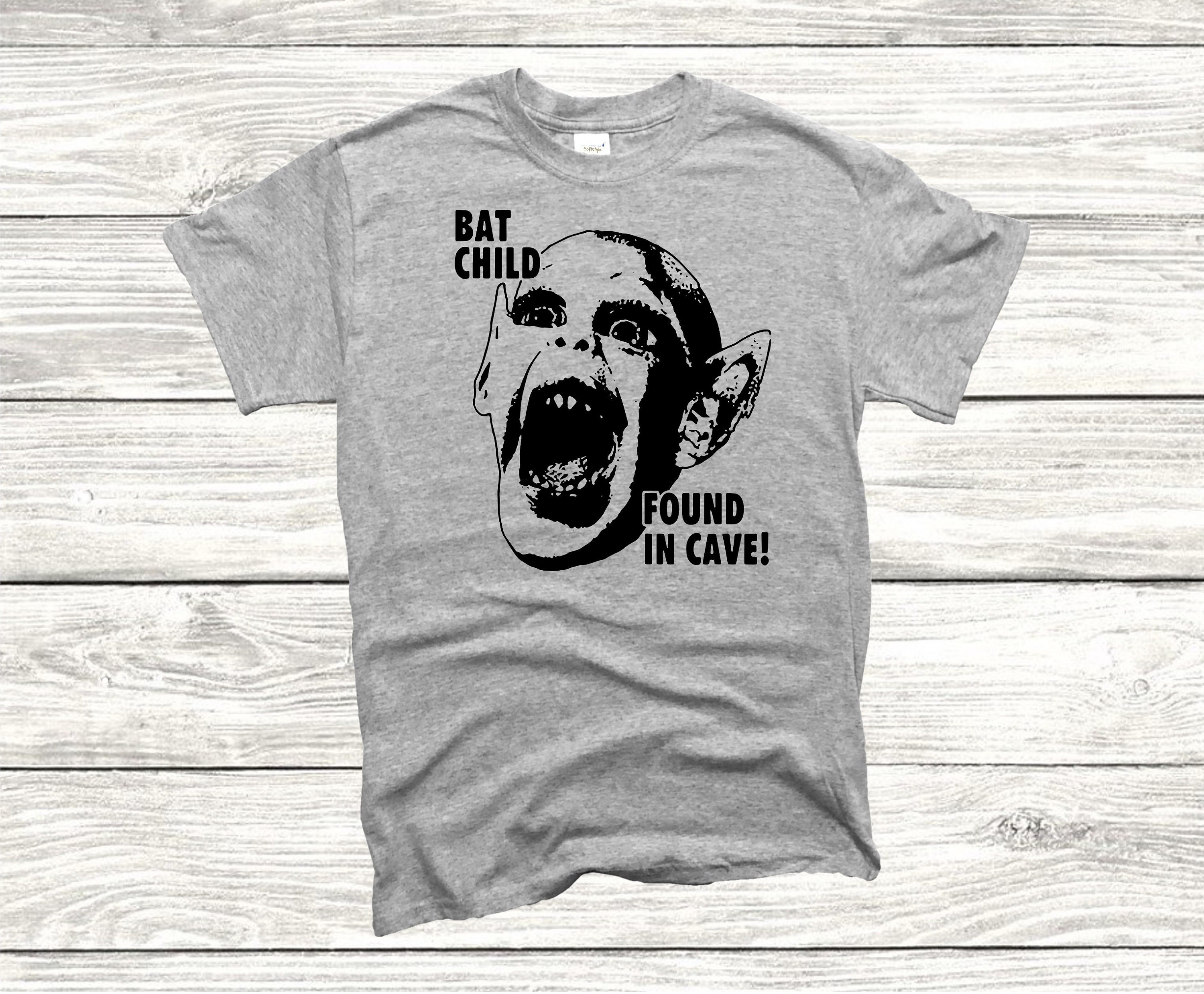 Bat Boy Tee Shirt Child T Shirt Bat Child Found In Cave Etsy