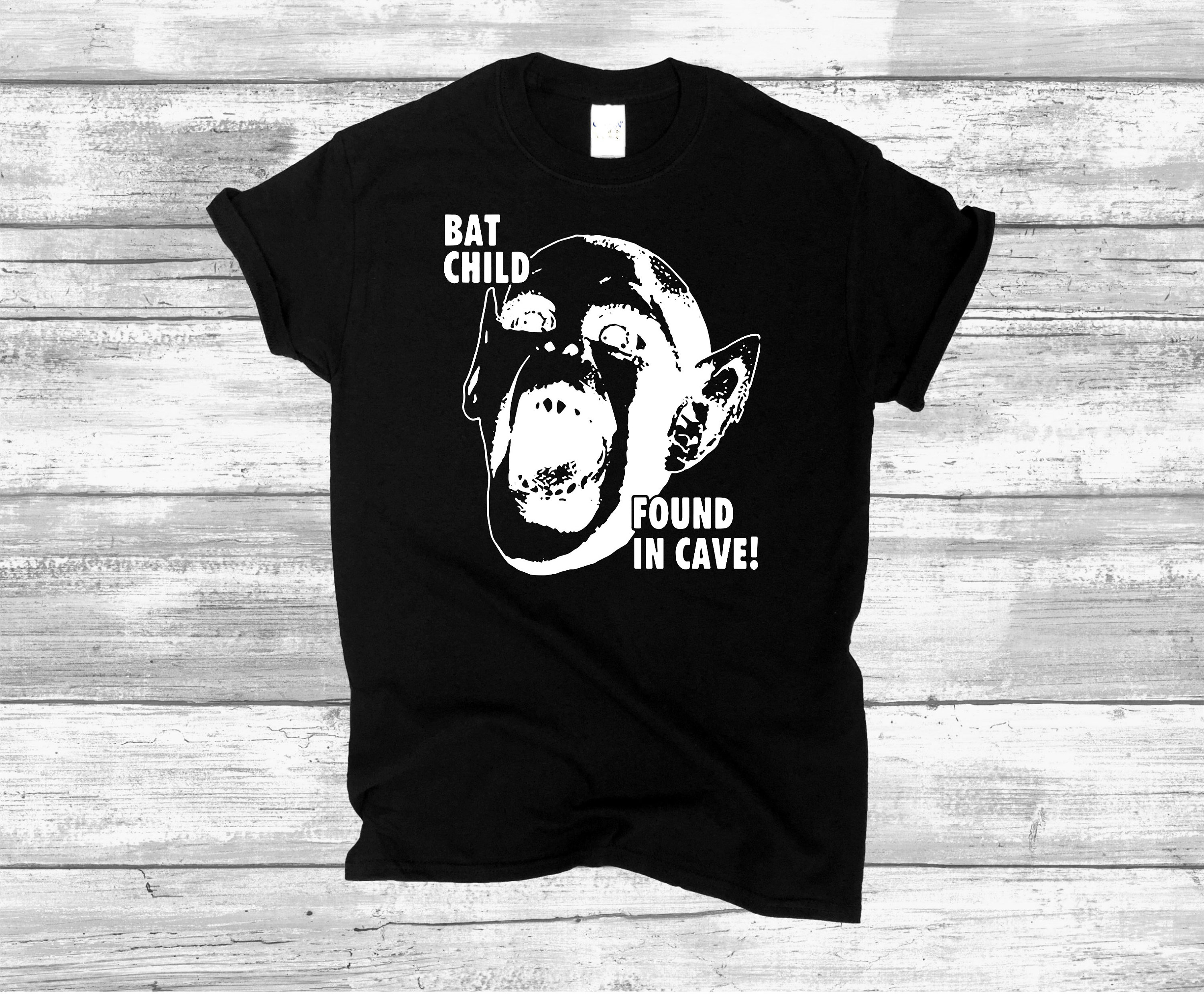 Bat Boy Tee Shirt Child T Shirt Bat Child Found In Cave Etsy
