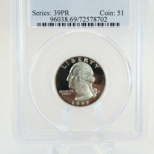 FREE SHIPPING 1987-S Proof Washington Quarter Coin PCGS PR69DCAM