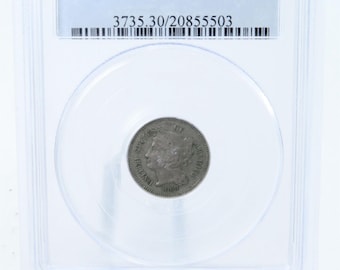 1869-P PCGS VF30 Three (3) Cent Nickel Business Strike 3CN