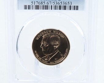 2013-P PCGS MS67 Woodrow Wilson Position B Presidential Dollar