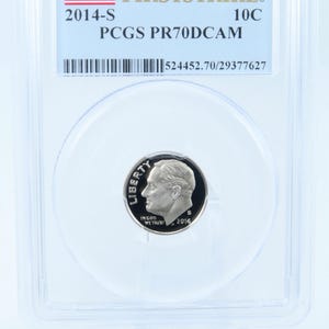 2014-S PCGS PR70DCAM First Strike Roosevelt Dime Proof 10C