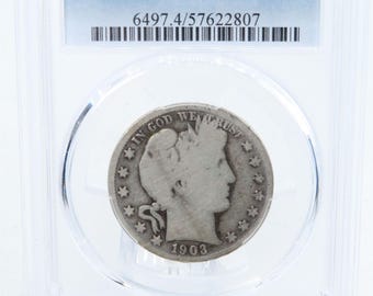 1903-S PCGS G04 Moneda de medio dólar Barber, número 50C
