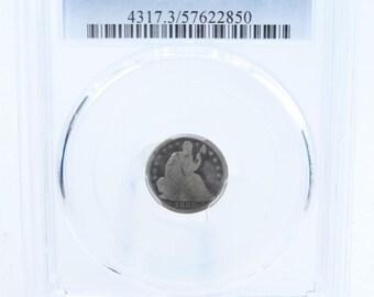 1838-P PCGS AG03 Moneda de medio centavo con asiento de la libertad H10C