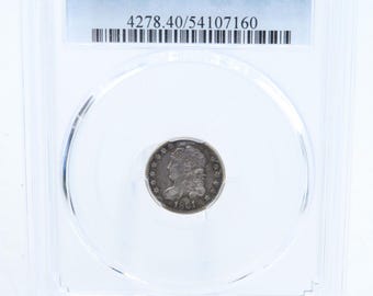 Moneda de media moneda de diez centavos con busto cubierto de 1831-P PCGS XF40