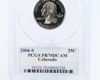 2006-S PCGS PR70DCAM Colorado State Quarter Proof 25C