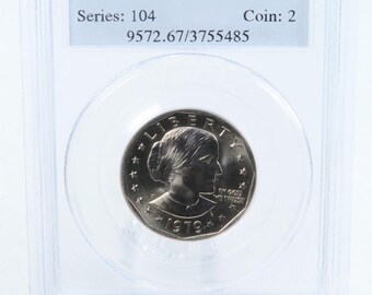 1979-D PCGS MS67 Huelga de negocios de dólares de Susan B. Anthony