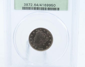 Moneda de níquel Liberty de 1911-P PCGS MS64, número 5C