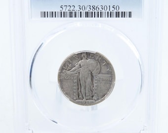 1918-D PCGS VF30 Standling Liberty Quarter Business Strike 25C
