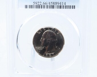 1987-P PCGS MS66 Washington Quarter Business Strike 25C