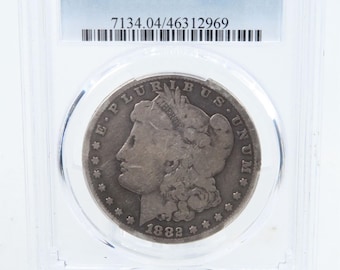 1882-CC PCGS G04 Moneda de dólar Morgan de huelga comercial