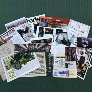 Avengers File Falcon Hulk Black Widow Iron Man File S.H.I.E.L.D. Cartella segreta Carta Props