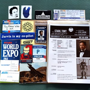 Iron Man File S.H.I.E.L.D. Tony Stark Cartella Segreta Carta Props