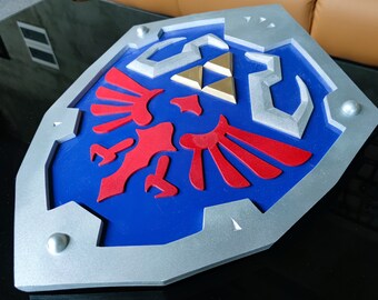 Hand Made The Legend of Zelda Link Hylian Shield Cosplay Prop