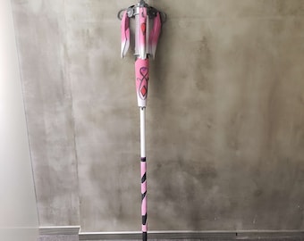 OW Pink Mercy Charity Skin Staff Cosplay Replica Props