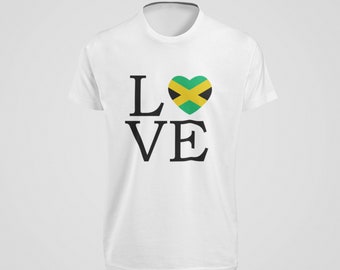 Love Jamaica Heart T-Shirt